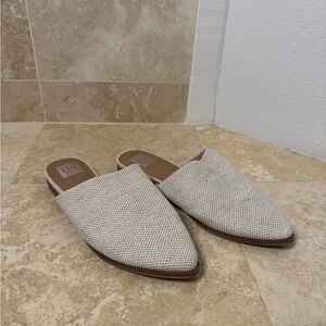 DV by Dolce Vita Cream Mules with Pointed Toe Design